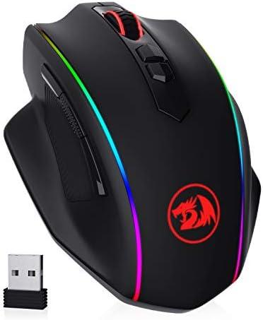 Redragon M686 Wireless Gaming Mouse, 16000 DPI Wired/Wireless Gamer Mouse with Professional Sensor, 45-Hour Reliable Power Capacity, Customizable Macro and RGB Backlight for PC/Mac/Laptop