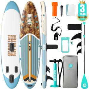 Niphean Inflatable Paddle Board with Accessories 10'6''/12'6'' Stable SUP
450/550 lbs Capacity, Hardshell Stand Up Paddle Board, Adults Youth Beginner, Anti-Slip, Repair Kit, Men Women