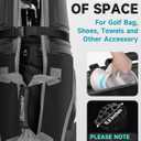 findway Golf Travel Bags for Airlines with Wheels and ABS Hard Case Top, Protect Your Clubs, Waterproof 1680D Oxford Fabric and Oversize Tank Wheels, Lightweight and Easy to Maneuver