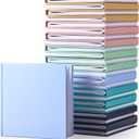 Ireer 24 Pcs 5 x 5 Inch Colorful Hardcover Blank Book Bulk Hardcover Sketchbooks to Write Stories Blank Books for Journaling Sketching Writing DIY Crafts Supplies 72 Pages(Morandi Color)