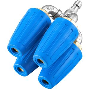 4-in-1 Turbo Nozzle Pressure Washer, Quadruple Turbo Nozzle for Power Washer, 360 Rotating Turbo Nozzle Tip with 1/4" Quick Connect, 2.0 Orifice, 4000 PSI, 4-6 GPM