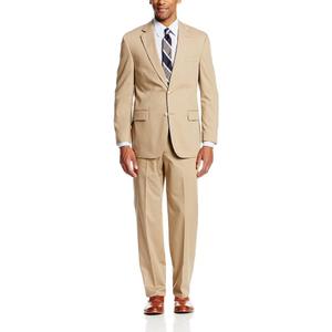 COCONUT GROVE Men's Regular Fit Perfect Poplin SuitBusiness Suit Pants Set, 46 LG