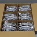 POWERASIA 12 Pack 4 Inch Black LED Can Lights with Night Light, 5CCT Retrofit Recessed Lighting Selectable 2700K-6000K Dimmable, 9W=55W, 630LM Downlight with Metal Smooth Trim - ETL and Energy Star