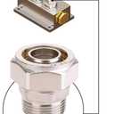 3/4 Straight Air Piping Fittings,2 pcs 3/4 x 3/4 Male NPT Threads Adapter Fittings, Seal Taped Needed, Brass-Nickel Plated, For Shop Compressed Air Line System