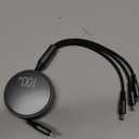 CAFELE 2025 Upgraded 100W Multi Charging Cable, Retractable USB C 3 in 1 Charging Cable with Type C/L/Micro, 5A Fast Charger Cord for Phone 16 15 14, Galaxy S23/S24/S25, MBook, Pad, Multiple Devices (Grey-8)