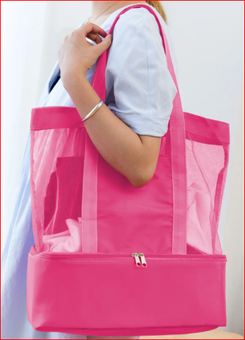 Large Mesh Beach Tote, Pack of 2