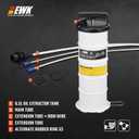 EWK 6.5L Manual Oil Extractor Pump for Cars Boats and Small Engines