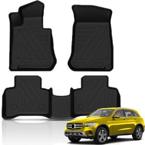 KUST Floor Mats for 2016-2022 Mercedes Benz GLC 300/350e/43 AMG Accessories
1st & 2nd Row Floor Liners, Full Coverage, All Weather Protection, TPE Rubber, Raised Edge