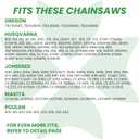 24-Inch Carbide Chainsaw Chain, 3/8" Pitch, .058" Gauge, 84 Drive Links for Husqvarna 372XP, 572XP, 395XP, 592XP and Echo CS-7310P