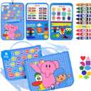 LUPPA Pocoyo Montessori Busy Board - Preschool Learning Fun with Alphabet & Numbers, Ideal Educational Travel Toy for 3-4 Year-Olds (Busy Board)
