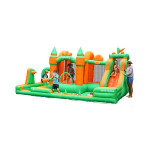 INFLATEBLE Bounce House with Slide for Kids Doctor Dolphin Theme Water Bounce House with Climbing Wall, Splash Pool & Ball Pit Wet & Dry Use, Outdoor & Indoor, Inflatefly