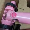 Cordless Vacuum Cleaner: Portable 6-in-1 Stick Vacuum with Anti-Tangle Brush, LED Headlight, Self-Standing, HD Display, Rechargeable Vacuum for Pet Hair, Low-Pile Carpet and Hardwood Floor-Dark Pink