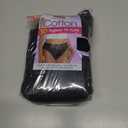 Hanes Women's Underwear Briefs Pack, 10-Pack, Cotton Panties for Women, Moisture-Wicking, Full Coverage (10-pack Black (Hi-cut))