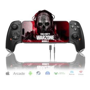 Mobile Gaming Controller for Android and iPhone 17/16/15 Series (USB-C) PS Remote Player Gamepad for PS5/PS4/Xbox/PC with Hall Joysticks/Hall Trigger/3.5mm Audio Jack/Cloud Gaming Controller, Plug & Play