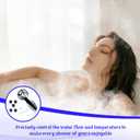 Shower Faucet Handle Compatible with Kohler Coralais 1046987, with 5 Pcs Insert Compatible with Kohler 1060514,Chrome
