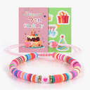 Bracelet Birthday Gifts for 6-10 Year Old Girls, Ideal 6 Year Old Girl Birthday Gift, with Birthday Stickers and Blessing Cards, Suitable for Girls, Daughters, Granddaughters, and Nieces