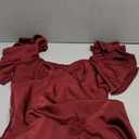 PRETTYGARDEN Women's 2026 Summer Wedding Guest Dress Ruffle Formal Cocktail Party Maxi Bodycon Dresses (Medium, Dark Wine Red)