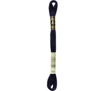 DMC Thread 6-Strand Embroidery Cotton 8.7 Yards Dark Navy Blue 117-823 (12-Pack)