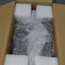 Smart Aquarium Fish Tank with Silent Water Pump, 2.4 Gallon Small Aquarium with Quick Start Kit, Temperature Display, Humidifier and RGB Lights, Perfect for Home, Office, and Decor, Black