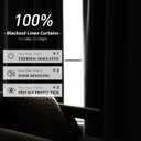 Full Blackout Sage Green Curtains 84 inches Long for Living Room, Black Out Linen Insulating Heat Light Blocking Curtains for Bedroom, 52x84 in Length, Sage Green