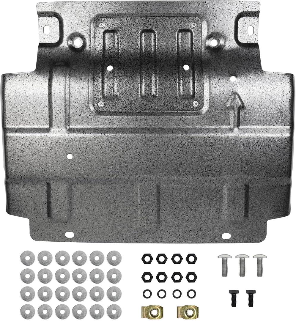 Engine Splash Guard Compatible with Ford F150 2015-2022 2.7 3.3 3.5 5.0 Underbody Shield Plate Replacement for FL3Z-5D032-A FL3Z-5D032-D FL3Z-5D032-E