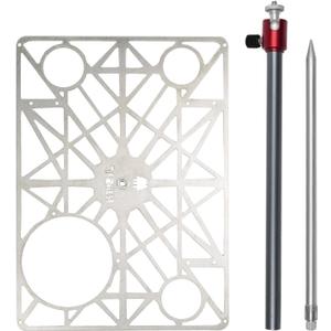 UT201 Hammock Camping Table, Titanium Ultralight Camping Table, Universally Adjustable Tabletop, Backpacking Table for Solo Camping