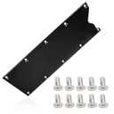 LS Gen 3 Billet Valley Pan Gasket Cover Plate Billet Aluminum Low Profile Compatible with LSX LS1 LM7 LR4 LQ4 LS6 L59 LQ9 LM4 L33 Black
