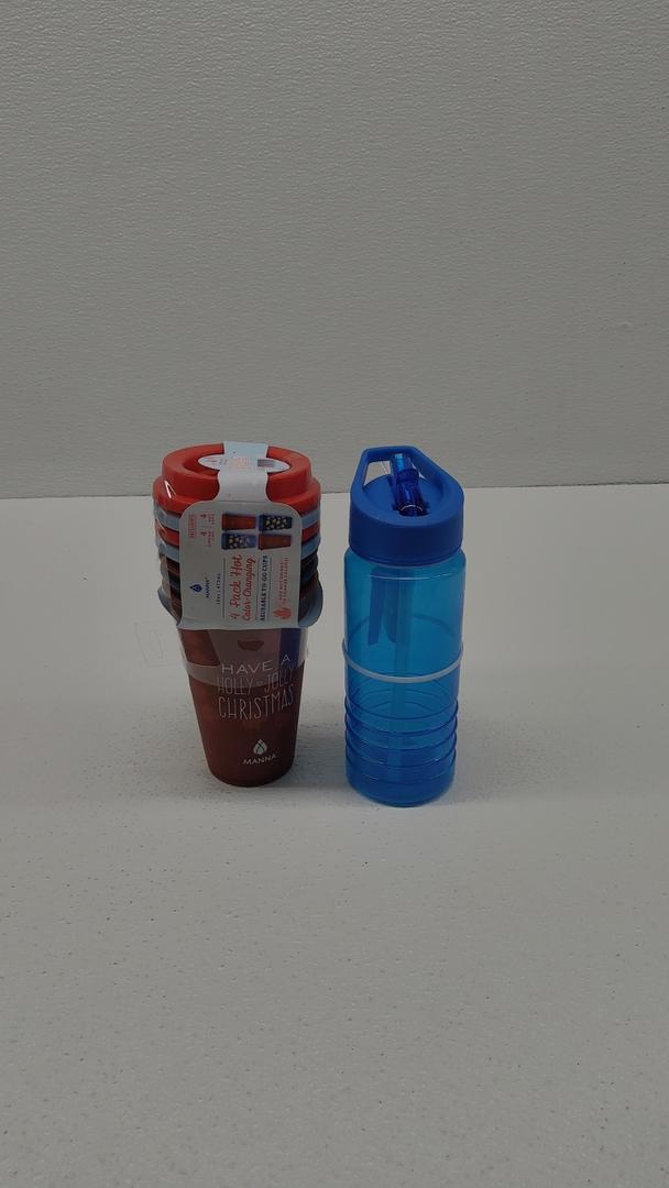REUSABLE WATER BOTTLE 12O, MANNA CLR CHGING HOT BEVE 4 CT