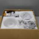 Battery Operated Wall Sconces Set of Two Rechargeable Battery Powered Gold Wall Light Fixtures with Remote Control Globe Glass Dimmable for Living Room Bedroom Mirror Hallway (2 Pack) (Black)