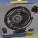 8-inch Clip-on Fan - 12000mAh Portable Rechargeable Battery With 3 Speeds and Strong Airflow, USB Small Desk Personal Quiet for Office, Stroller, Bedroom and Camping