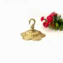 Heavy-Duty Brass Ceiling Hook for Hanging Planters, Lights, Wind Chimes & Dcor  Antique Brass Finish, Durable & Stylish Hanger