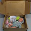 Lifelike Reborn Baby Dolls - 12-inch Full Silicone Newborn, Real Life Baby Dolls with Realistic Veins & Sleeping Pose - Real Baby Reborn Gift Set for Kids Age 3+ (Olivia-girl-wheaten Color)