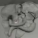 Nicky Bigs Novelties Jumbo Elephant Costume Set Oversized Ears Headband Plush Trunk & Tail for Adults Teens Safari Animal Cosplay Accessories for Halloween Theater Zoo Parties Events, Gray, One Size