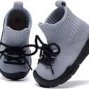 MORENDL Baby Sock Shoes Toddler Sneakers Infant Tennis Slip On Walking Shoes Boys & Girls Non-Slip Slippers, 125