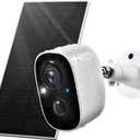 Geekee Solar Security Cameras Wireless Outdoor, Outdoor Camera Wireless 2-Way Talk Battery Powered Wi-Fi Cameras for Outside/Indoor 2K Night Vision