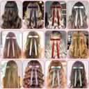 2 x 16 Pcs Hair Bows for Women Hair Ribbon Bowknot Hairs Bows With Long Tail Solid Hairs Bow Clips Barrettes for Women Accessories (12 Colors)