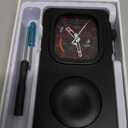 Aluminum Alloy Case for Apple Watch 49mm 44mm 45 46 42 40 41mm-Turn Your Apple Watch into a Smartphone,Retro iPod Style Metal Protective Cover with Click Wheel (Black, 49mm- Ultra 3 2 1)