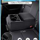 Center Console, Universal Bench Seat Center Console Front Seat Car Organizer, Center Console for Truck & Minivan & Car& SUV Cab Front Seat Storage Box (Regular)