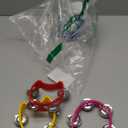 Vmiapxo 4 Pack Colored Tamborines for Kids, Plastic Hand-held Tambourines with 4 Jingle Bells, Mini Percussion Rhythm Musical Instrument for School, Party