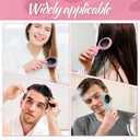 30 Pcs Foldable Travel Hair Brushes with Mirror, Round Compact Travel Hair Brush, Compact Travels Size Massage Comb for Men and Women, 6 Colors