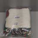 KaKaPops Christmas Stockings, 18 Inches Christmas Stocking with Name Tags Cable Knitted Stocking Decorations for Holiday Party Decor (4pcs Burgundy + 4pcs Green + 4pcs Ivory)