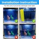 AQUANEAT Fish Tank, 1.2 Gallon Aquarium, Small Betta Fish Tank Starter Kit with LED Light and Water Filter Pump, Rectangular