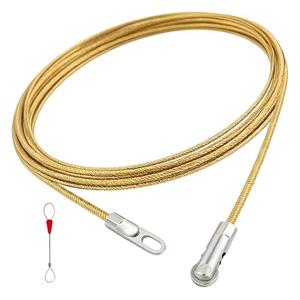 Electrical Fish Tape Wire Puller,16.4FT Steel Wire Snake for Running Wire, Wire Fish Tape with Pulley Head,Wire Feeder for Walls and Conduit,Electrical Wire Pulling Tools for DIY Wiring