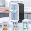 BEICHEN Mini Fridge, 6 Liter / 8 Can Small Refrigerator for Bedroom, Car, Office & Dorm, 110V AC/DC Portable Thermoelectric Cooler & Warmer for Skincare, Food, Drinks, Black