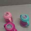 Nuby ClikIt Grip N' Sip Soft Spout NoSpill Training Sippy Cup with Handles  (3Pack) 10 oz  4+ Months  Aqua/Purple/Pink
