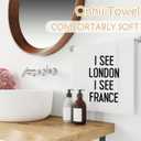 Funny Bathroom Hand Towels, Funny Bathroom Decor, I See London I See France Decorative Hand Towels for Bath Room Washroom, Humorous Gifts for Women Men, 16x24 Inch