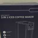 SHARDOR Single Serve Coffee Maker 2.0, Hot and Iced Coffee Machine for K Cup Pods & Ground Coffee, 6 to 14 oz Brew Sizes, 50 oz Removable Water Tank, Bold Brew Setting, Stainless Steel, Black