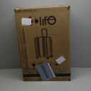 Coolife Luggage Expandable(only 28") Suitcase PC+ABS with TSA Lock Spinner 20in 24in 28in (navy, M(24IN))