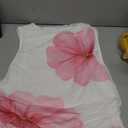 Milumia Women's Mock Neck Floral Mesh Top Y2k Sleeveless Ruched Tank Tops Going Out (Light Pink Flower)