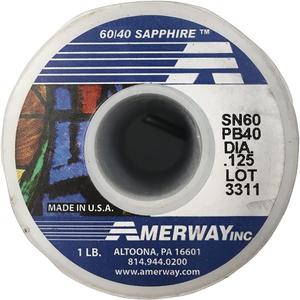 Amerway 60/40 Solder Stained Glass Supplies (1LB) with 2 Chemical Brushes